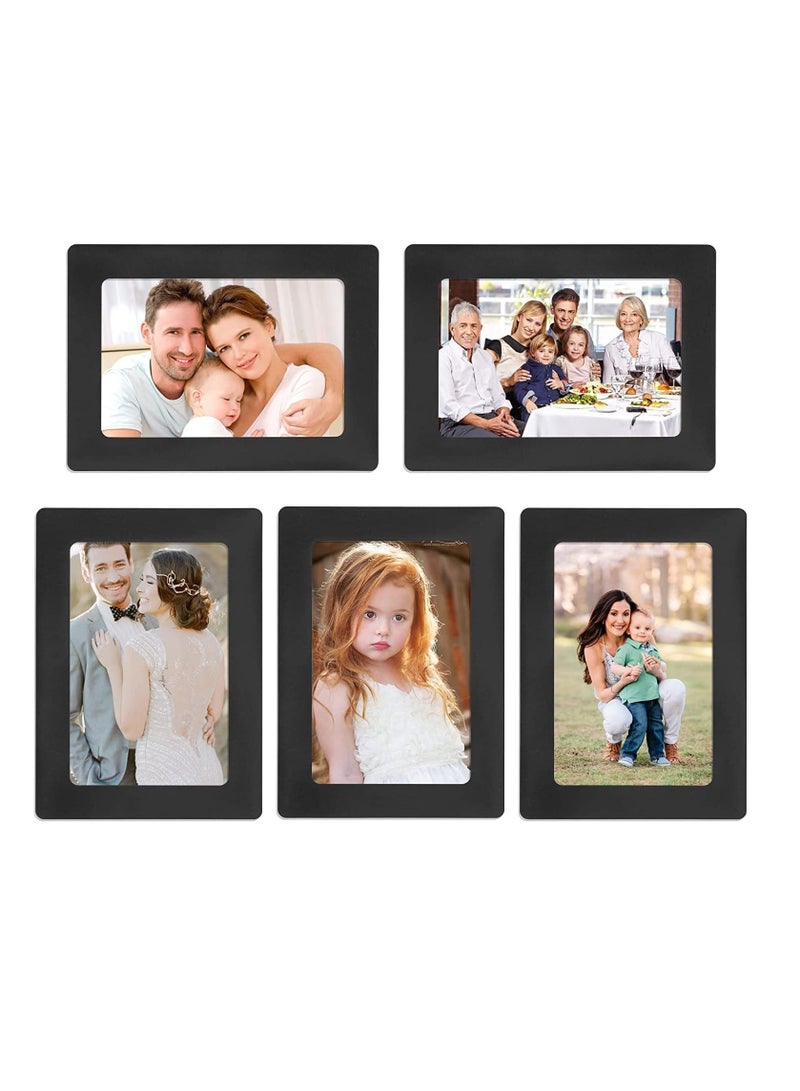 Picture Frame 4x6, 5 Pack Magnetic Photo Frames for Refrigerator, Magnetic Picture Frames suitable for Fridge, Dishwasher, Locker and Office Cabinet, Horizontally or Vertically