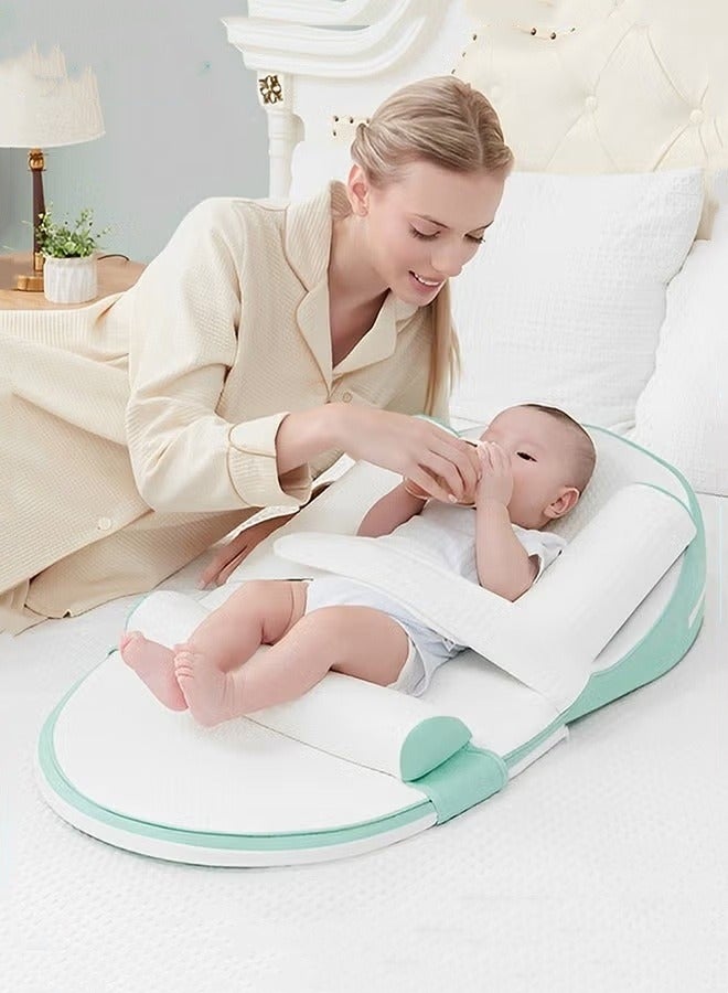 Baby Nursing Pillow for Breastfeeding, Multi-Functional Original Plus Size Breastfeeding Pillows, Infant Anti-Spit Milk Slope Mat, Memory cotton Supportive Cushion