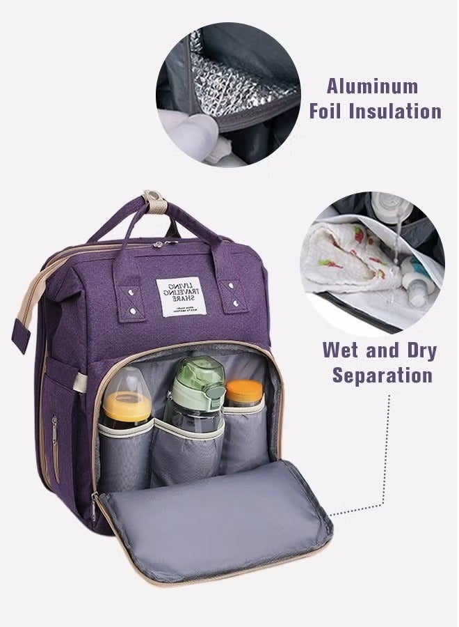 New Style Baby Diaper Bag Backpack, Multifunction Diapers Changing Station for Boys Girls Outdoor and Travel, Infant Shower Gifts, Large Capacity, 900d Oxford, USB Port