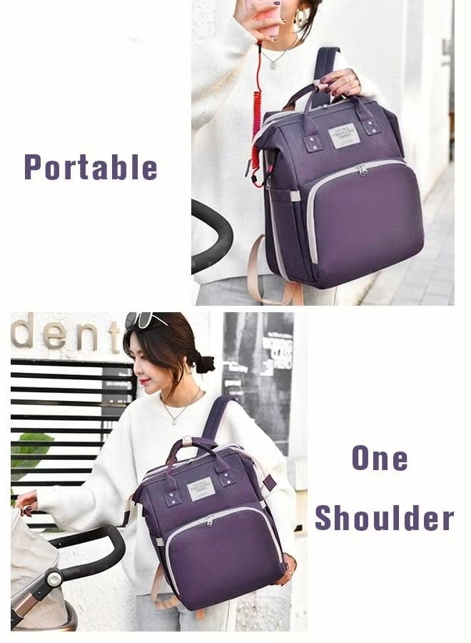 New Style Baby Diaper Bag Backpack, Multifunction Diapers Changing Station for Boys Girls Outdoor and Travel, Infant Shower Gifts, Large Capacity, 900d Oxford, USB Port