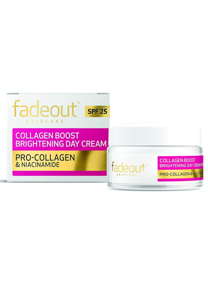 Collagen Boost Whitening Day Cream SPF25 With Pro-Collagen & Niacinamide Help Boost For Firmer, Plumper & Healthy Looking Skin 50ml