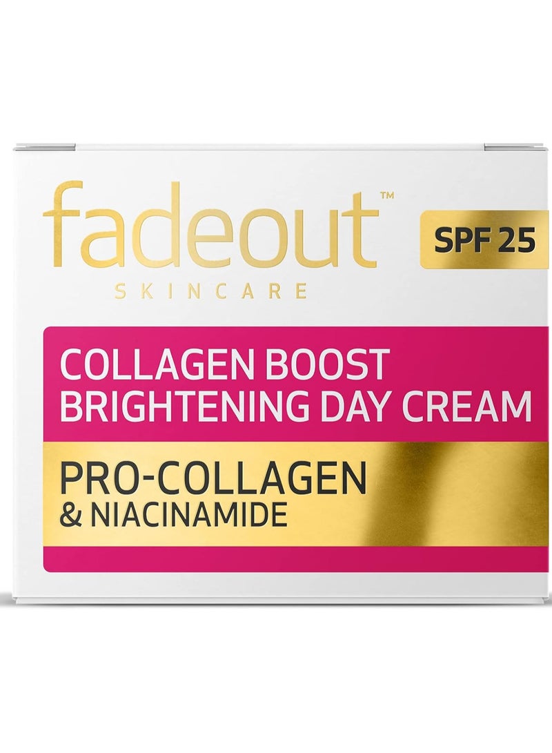 Collagen Boost Whitening Day Cream SPF25 With Pro-Collagen & Niacinamide Help Boost For Firmer, Plumper & Healthy Looking Skin 50ml