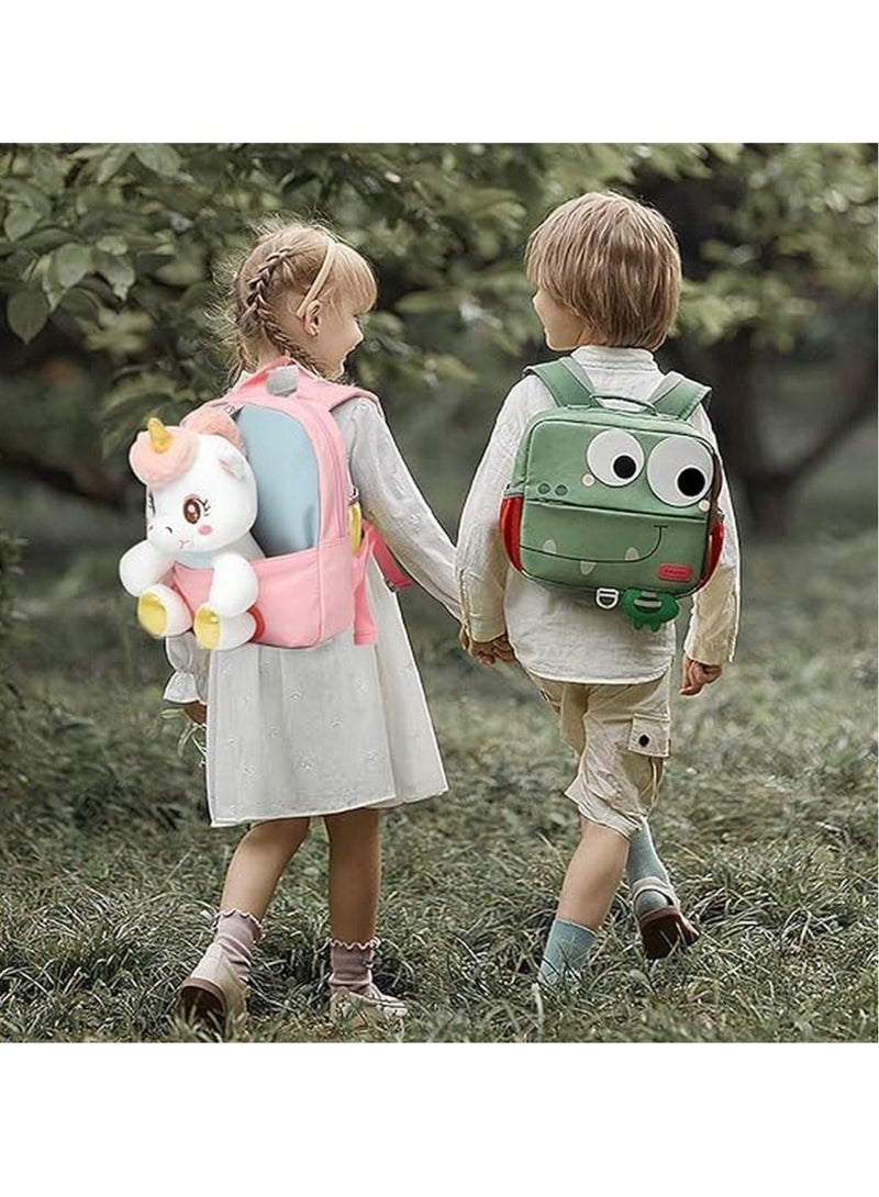 Adorable Backpack for Toddler Kids Cute Plush Animal Toy for Girl Mini Schoolbag with Plush Animal for Preschool Child