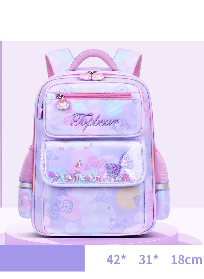 Girls School Backpacks Book Bag with Compartments for Teen Girl Kid Students Elementaryac School Kids' School Bag