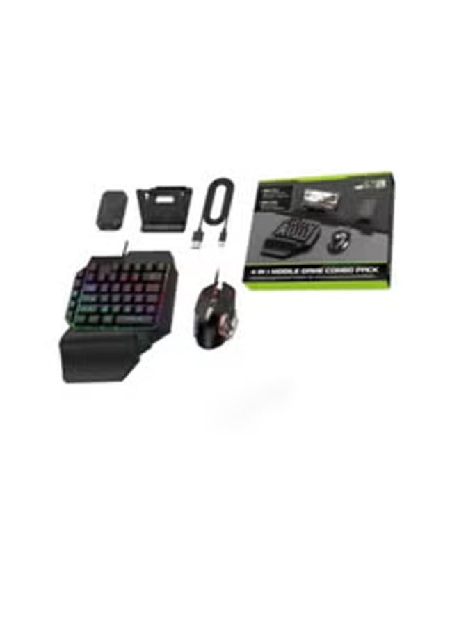 4 in 1 mobile gaming combo pack including keyboard and mouse