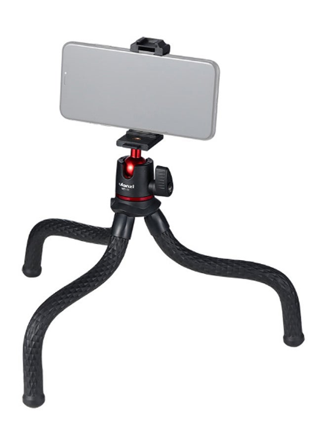 Smartphone DSLR Camera Flexible Octopus Tripod Stand Black