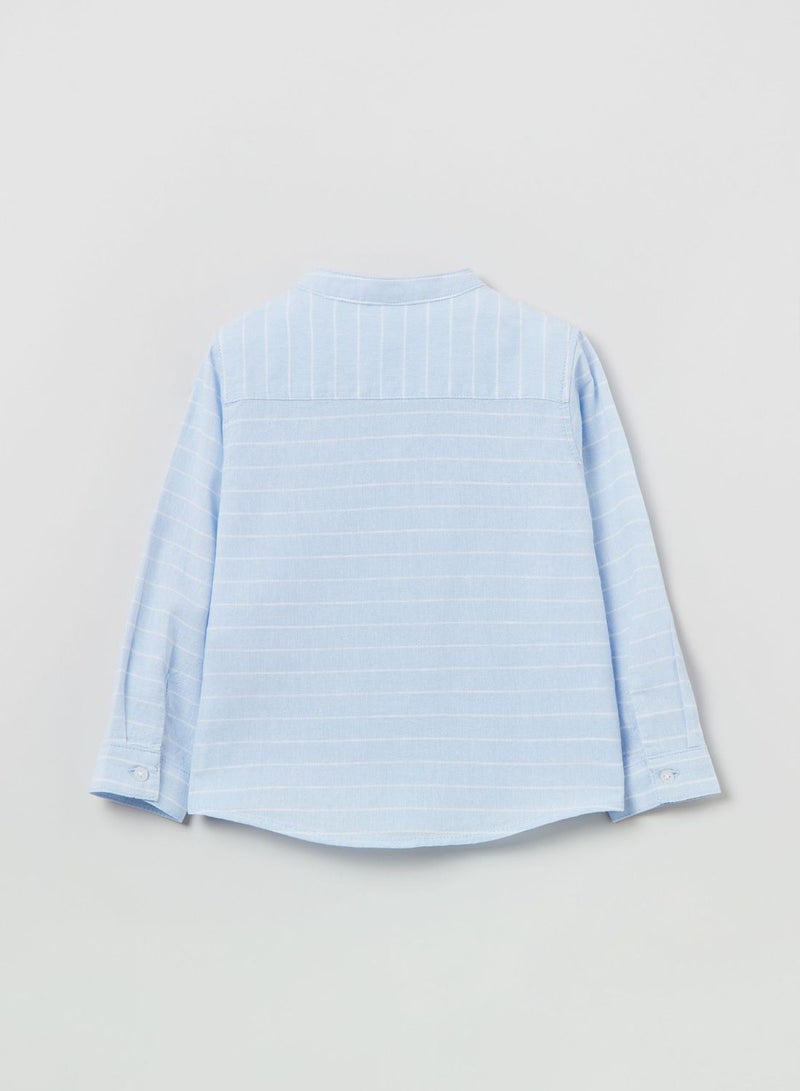 OVS Striped Shirt In Cotton And Linen