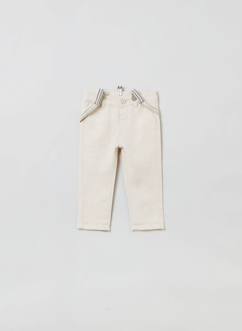 OVS Linen Trousers With Braces