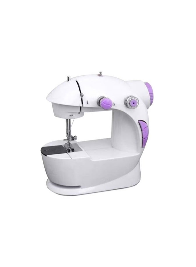 Portable Mini Sewing Machine 255.53431760.17 White/Purple