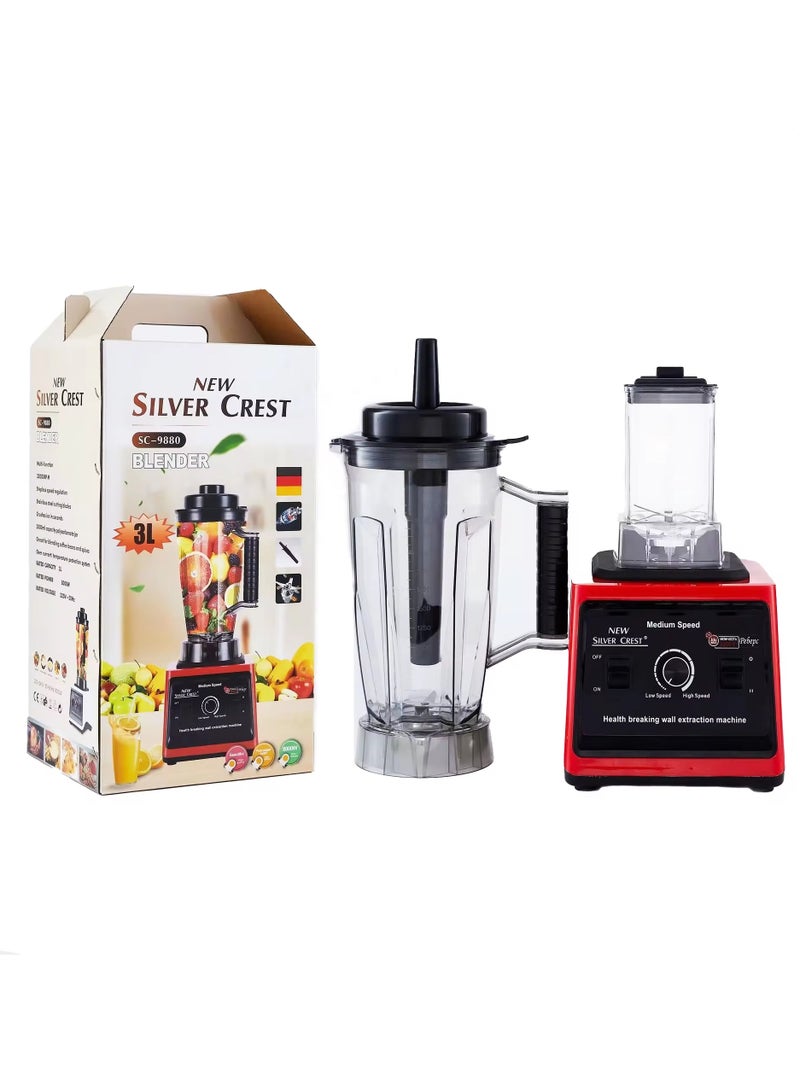 Multifunctional 2 In 1 Heavy Duty Blender 3 Liter 8000W-Multi Color