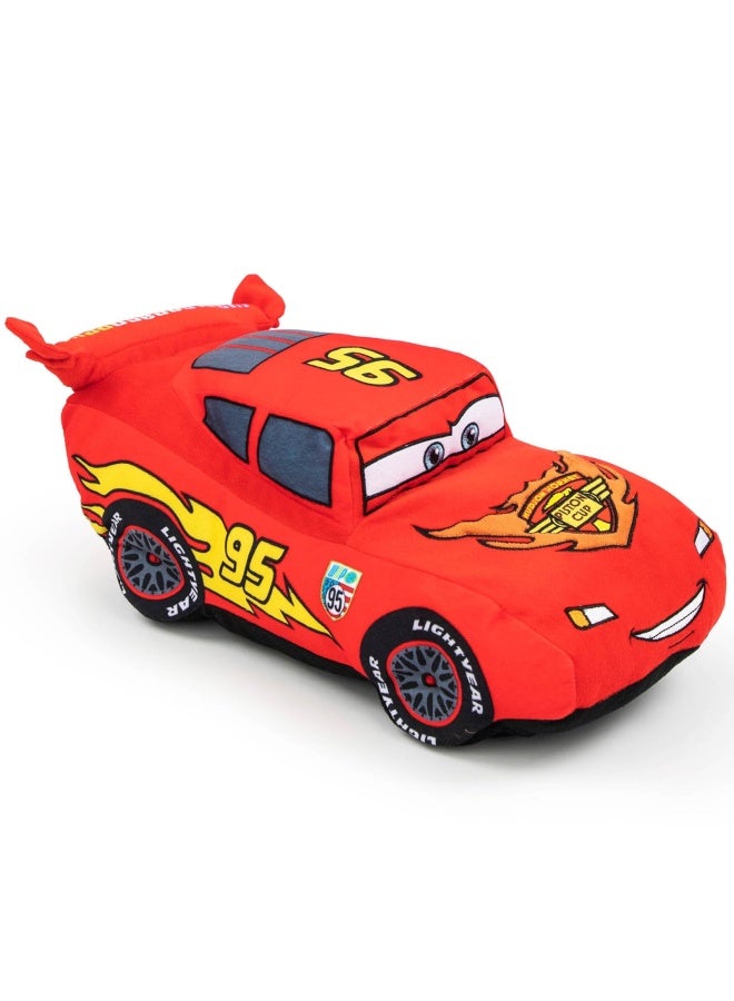 Cars Plush Stuffed Lightning Mcqueen Red Pillow Buddy - Kids Super Soft Polyester Microfiber  19 Inch  Official Disney Pixar Product