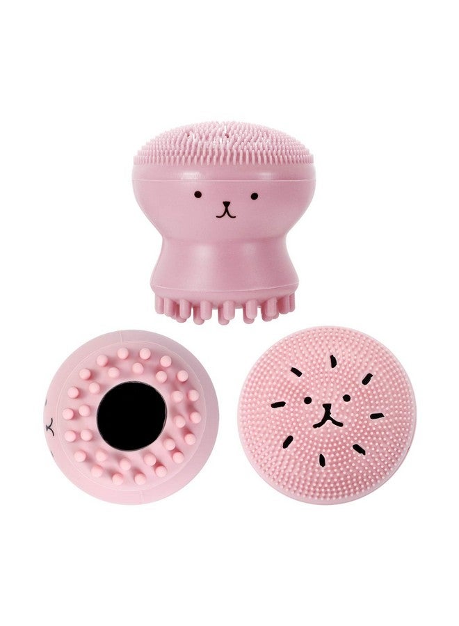 5 Pack Facial Cleansing Brush Silicone Handheld Face Brush Massager Cute Small Octopus Shape Face Scrubber For Deep Exfoliating Massage Cleansing Soft Brush