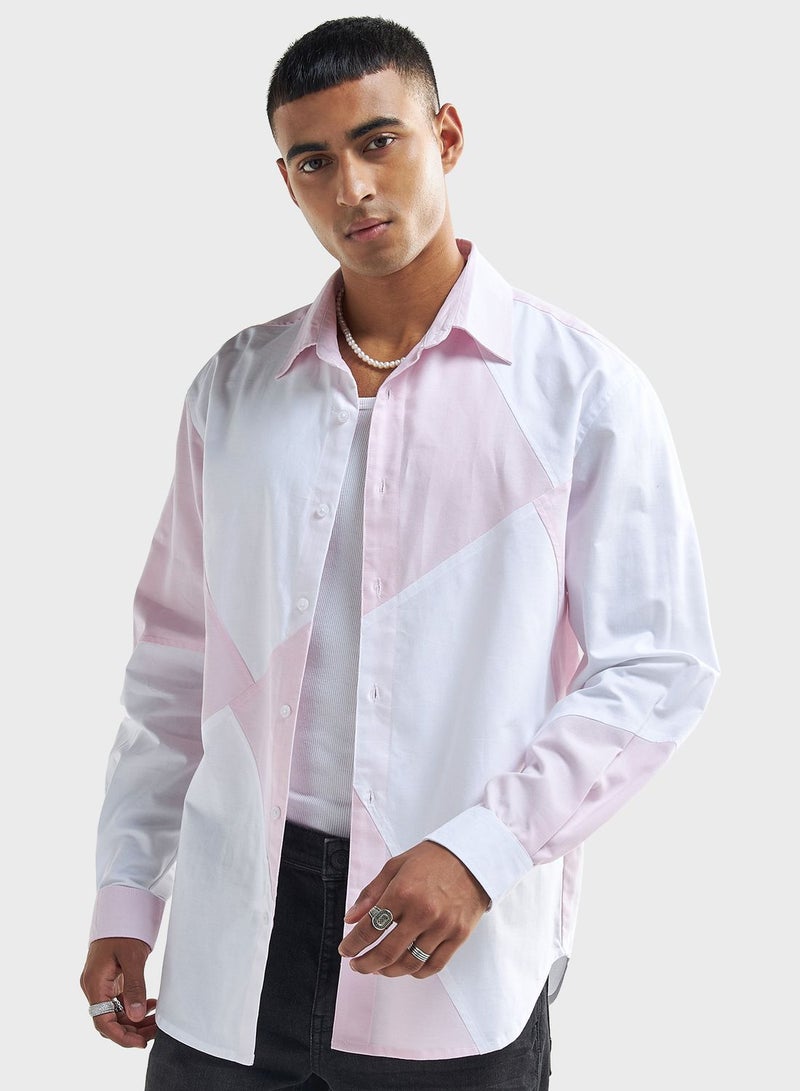 Panelled Relaxed Fit Shirt