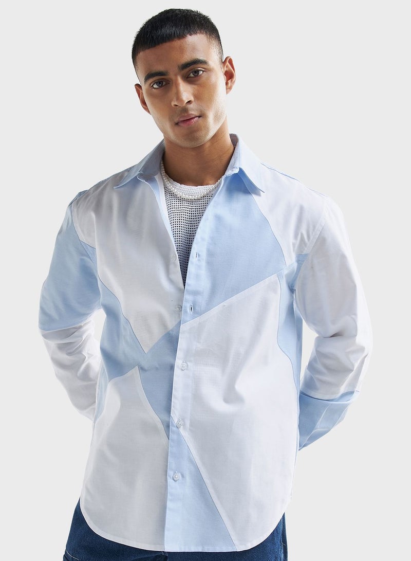 Panelled Relaxed Fit Shirt