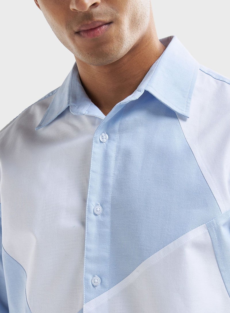 Panelled Relaxed Fit Shirt