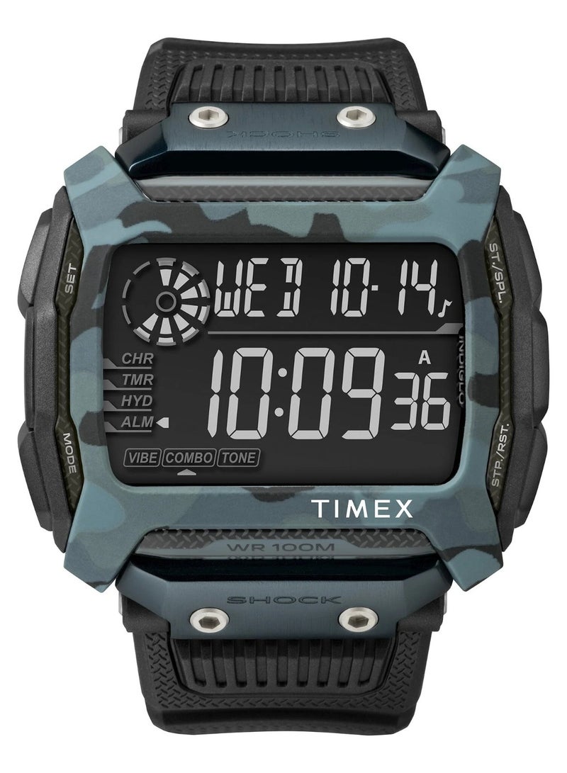 Timex Resin Digital Men's Watch With Black Resin TW5M18200