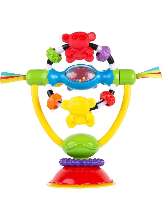 Playgro Rotating Rattle With Suction Foot, For Tables And High Chairs, BPA Free, Chair Spinning Toy