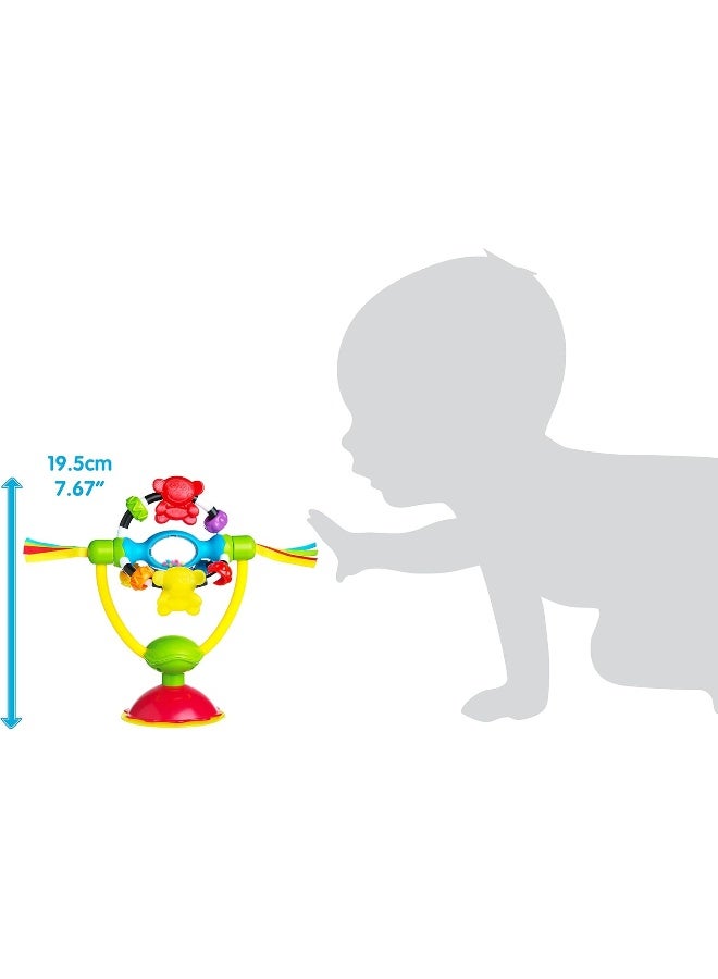 Playgro Rotating Rattle With Suction Foot, For Tables And High Chairs, BPA Free, Chair Spinning Toy