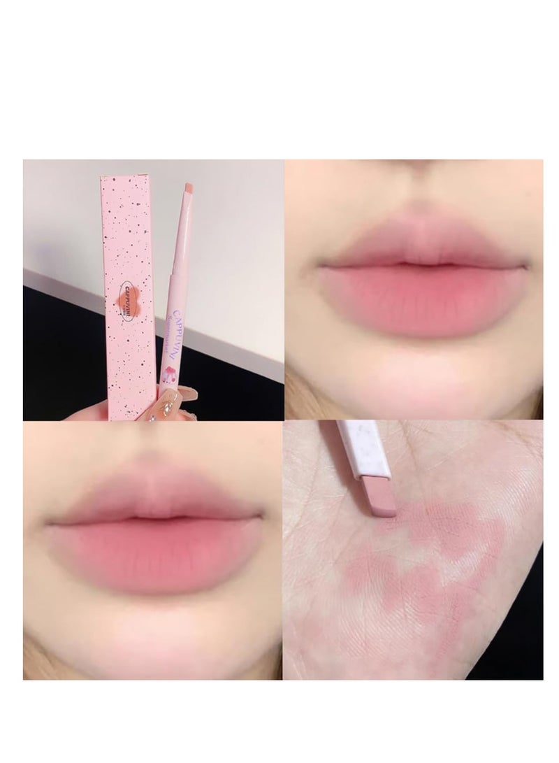 Matte Lip Liner Pencil Set 5 Colors Smooth Lip Liner Long-Lasting Waterproof Nude Liner Pencil for Defining & Filling Lips