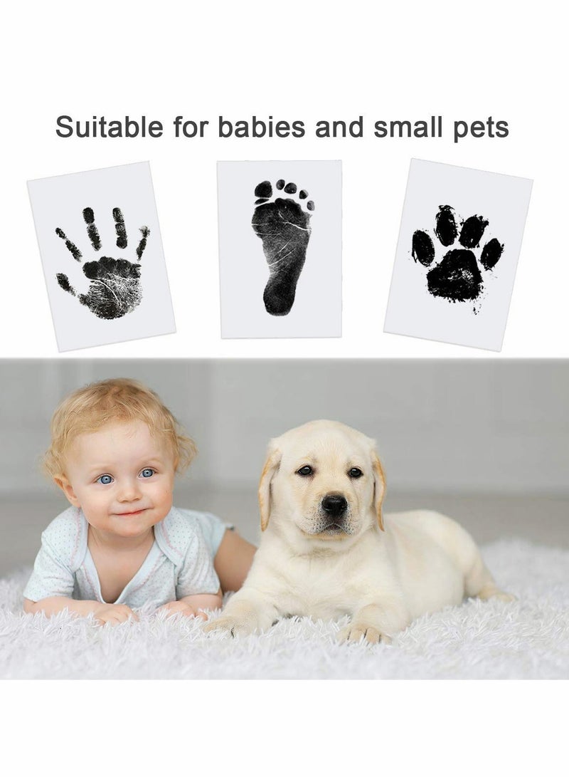 Baby Handprint and Footprint Kit, Inkless Print Kit Safe Non-Toxic for baby Feet and Hands, Family Keepsake