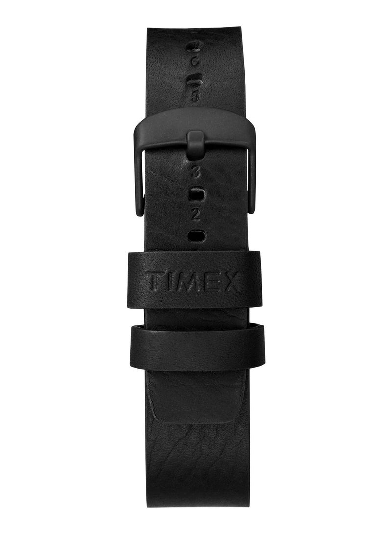 Timex Brass Multi Function Men's Watch With Black Leather Band TW2R47500