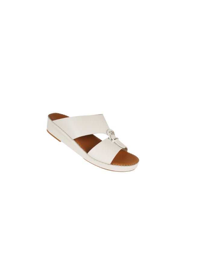 008-3209 Barjeel Uno Mens Arabic Sandals SP1-021 White