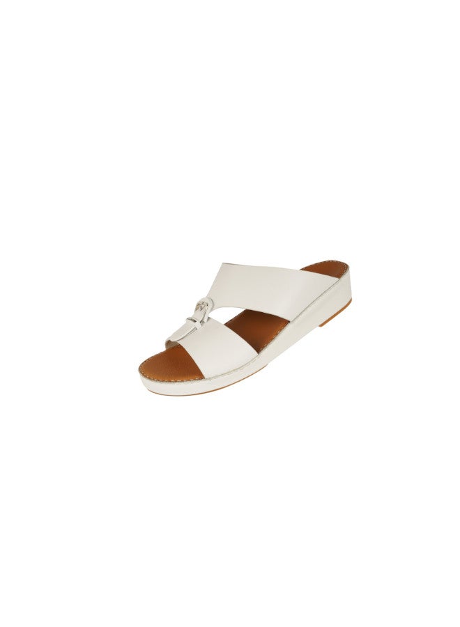 008-3209 Barjeel Uno Mens Arabic Sandals SP1-021 White