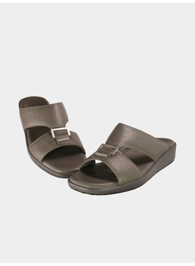 008-3034 Barjeel Uno Mens Arabic Sandals BGT 02 Dark Grey