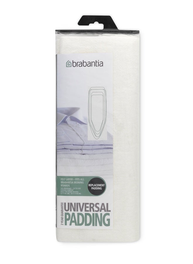 Brabantia 196423 Ironing Board Cover Replacement Felt Pad White