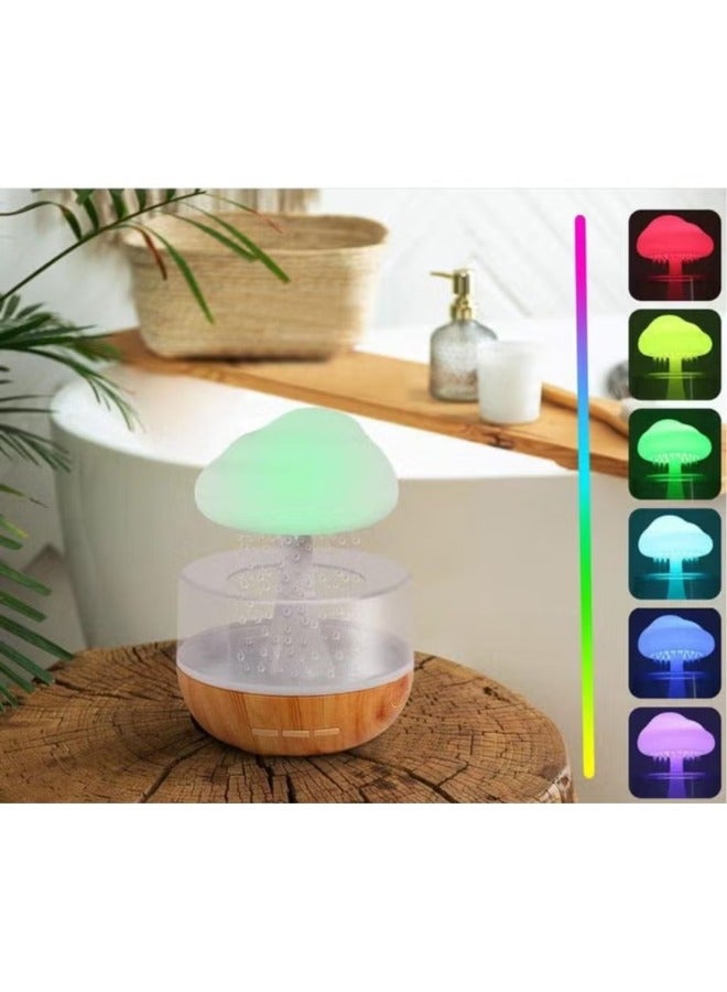 Raining Cloud Night Light Aromatherapy Essential Oil Diffuser -Humidifiers for Bedroom Large Room, Ultrasonic Diffuser Night Light Mushroom Lamp Cute Humidifier Cute Table Lamp Landscape Gift