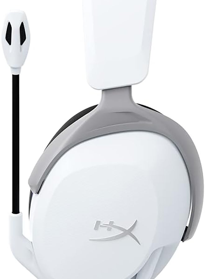 HyperX Cloud Stinger 2 Core - Gaming Headset for Playstation, Lightweight Over-Ear Headset with mic, Swivel-to-Mute Function, 40mm Drivers - White