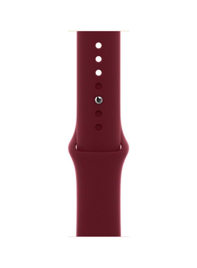 FITIT Bands for Apple Watch Band match with any Apple Watch Series 3 and Above (41mm 38mm and 40mm cases), Soft Silicone Sport Replacement Strap, Maroon.