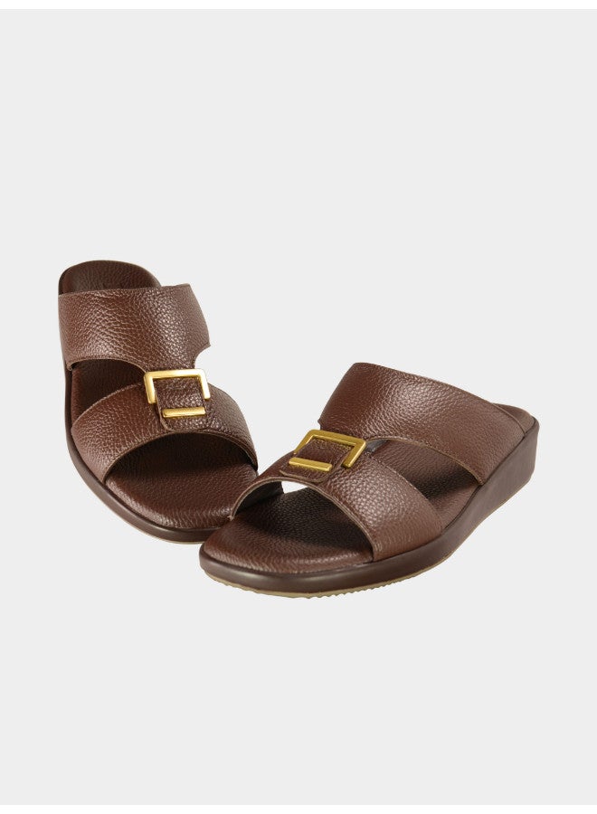 008-3072 Barjeel Uno Boys Arabic Sandals BBGT 02 Brown