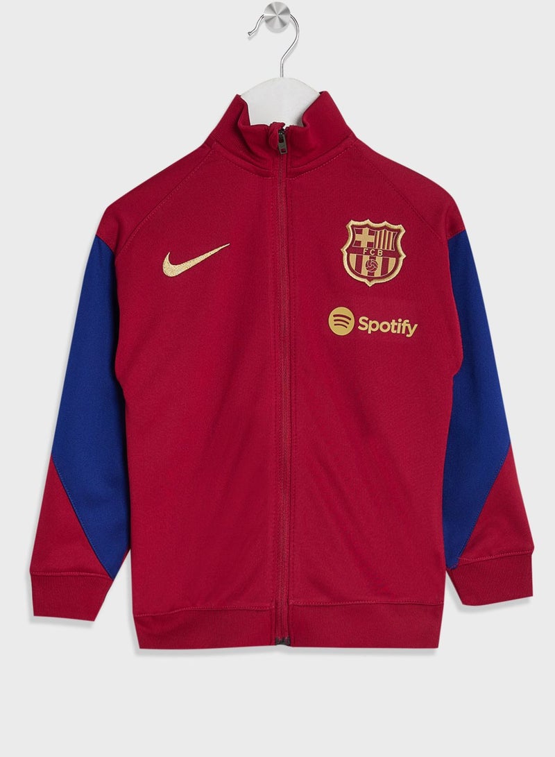 Kids FC Barcelona Strike Tracksuit