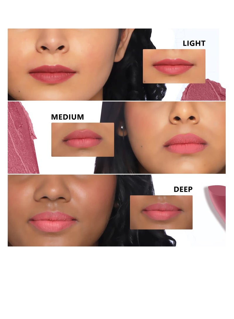 Lipstick  Highly Pigmented   Nourishing and Non Drying 100% Vegan  Cruelty Free  Deep Mauve