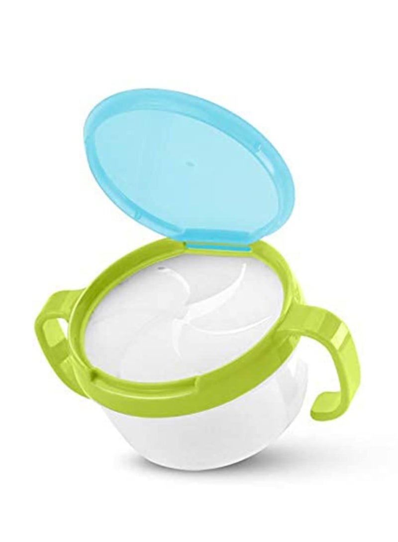 Snack Catcher Portable Spill-Proof Baby Snack Containers 2 Piece Set, Reusable Baby Snack Catchers with Travel Lid, Baby Food Storage Jars, Freezer & Microwave Safe