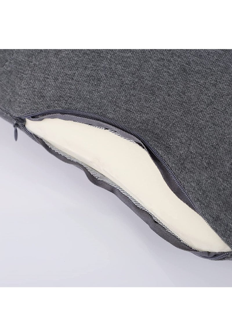 Lumbar Support Pillow, Sleeping Waist Pillow Memory, Foam Pregnancy Wedge Cushion Lower Back Support Sleeping Pillow, for Waist Back Pain Spine