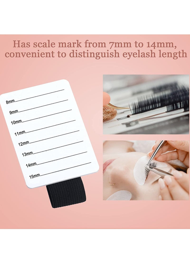 Eyelash Extension Hand Plate Lash Holder, 6 Pieces Eyelash Extension Pallet Stand Holder with Adjustable Wrist Strap for Makeup