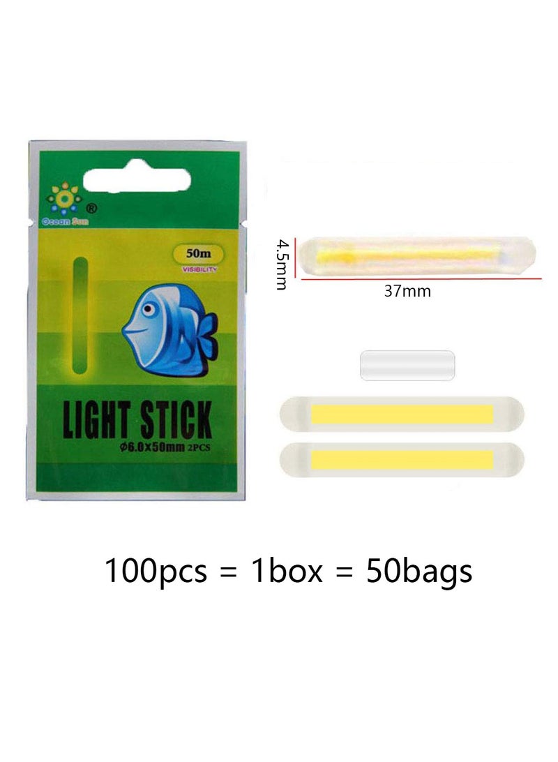 Upgraded Fishing Green Light Sticks, Brighter Longer Lasting Fishing Glow Sticks Used on Float, Bobbers, Pole, Fishing Accessories