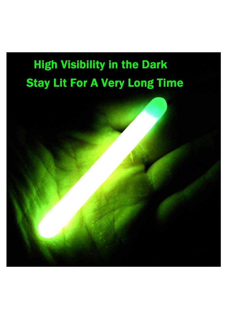 Upgraded Fishing Green Light Sticks, Brighter Longer Lasting Fishing Glow Sticks Used on Float, Bobbers, Pole, Fishing Accessories