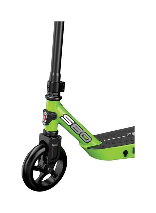 Kids Power Core S80Electric Scooter For Age 8 and Up, Power Core High-Torque Hub Motor, Up to 10 mph, All-Steel Frame Green