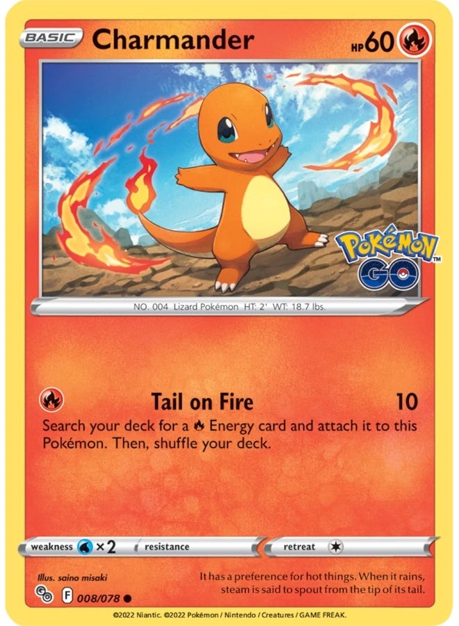 Pokemon TCG: Pokemon Go Pin Collection - Charmander