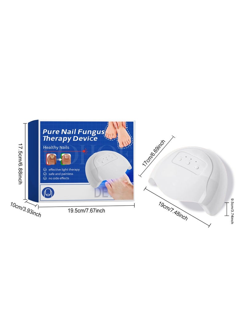 Fungal Nail Treatment Revitalizer, LED Light-Activated Therapy, Erase Toenail Discoloration Fungus, Nail Fungus Cleaning Lamp Device for Fingernails Toenail & Onychomycosis, Home Use.