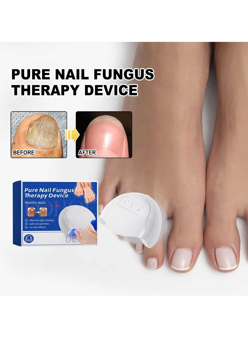 Fungal Nail Treatment Revitalizer, LED Light-Activated Therapy, Erase Toenail Discoloration Fungus, Nail Fungus Cleaning Lamp Device for Fingernails Toenail & Onychomycosis, Home Use.