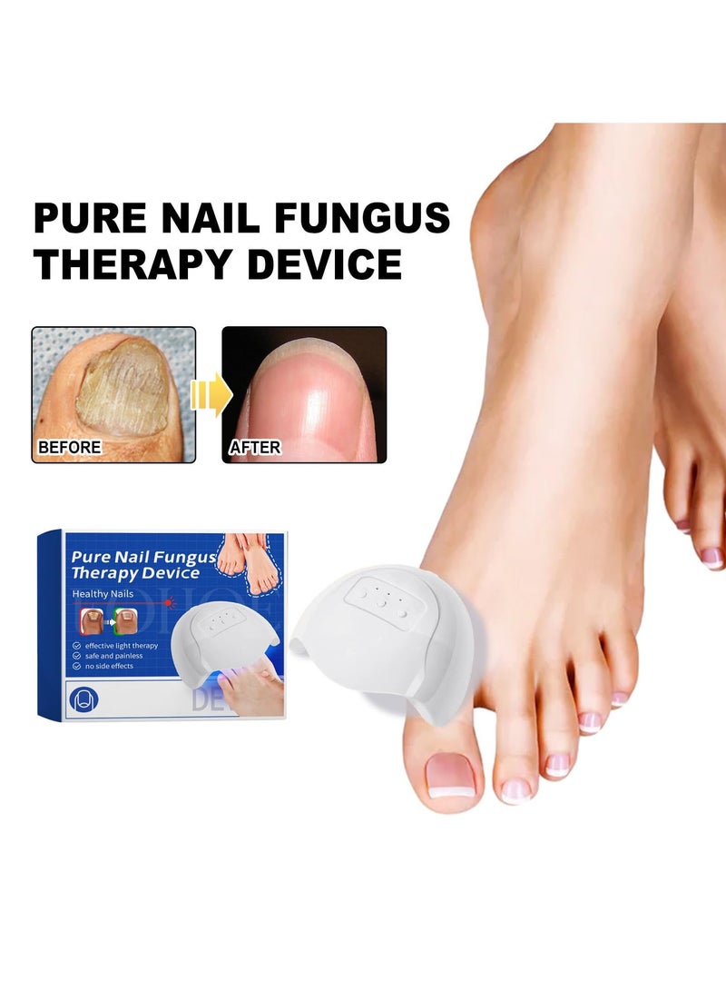 Fungal Nail Treatment Revitalizer, LED Light-Activated Therapy, Erase Toenail Discoloration Fungus, Nail Fungus Cleaning Lamp Device for Fingernails Toenail & Onychomycosis, Home Use.