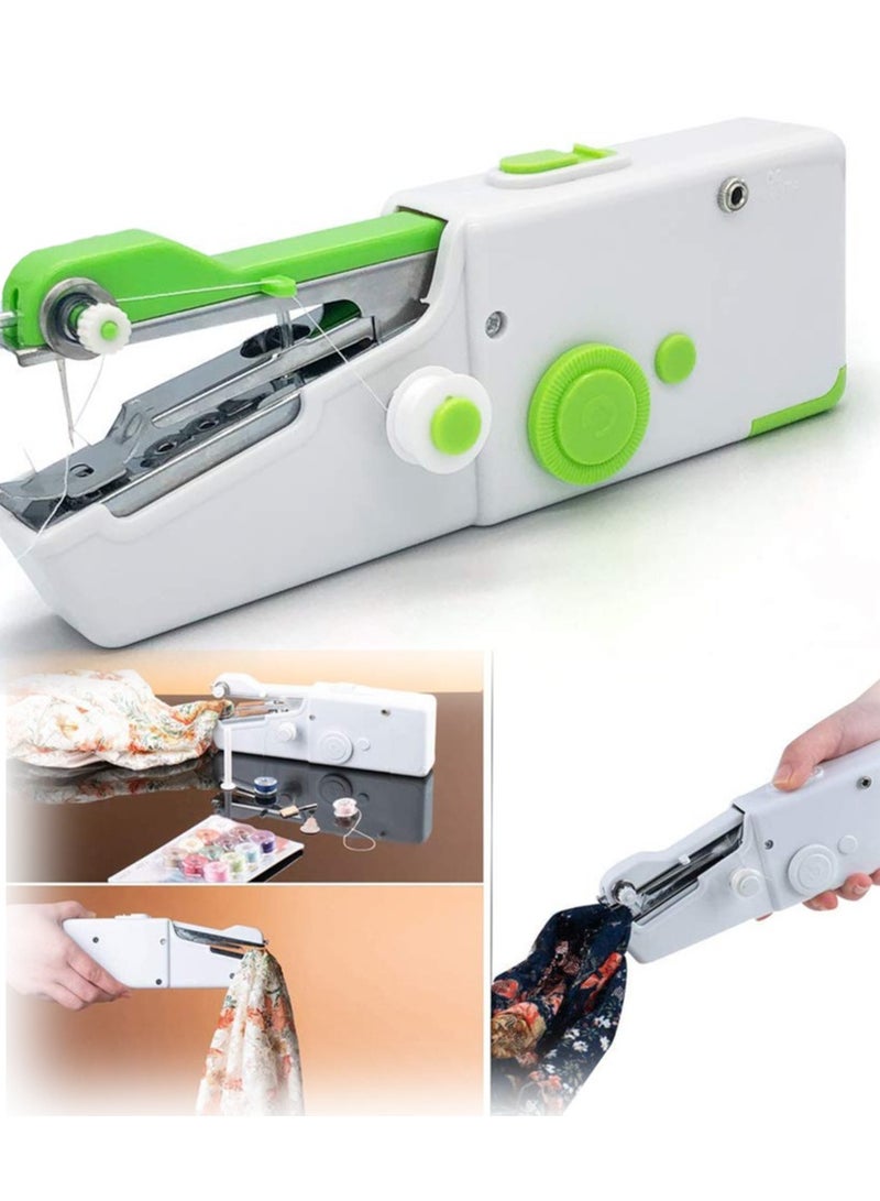 Sewing Machine Mini Handle Portable Handheld with Kit Quick Repairing Tool for Home