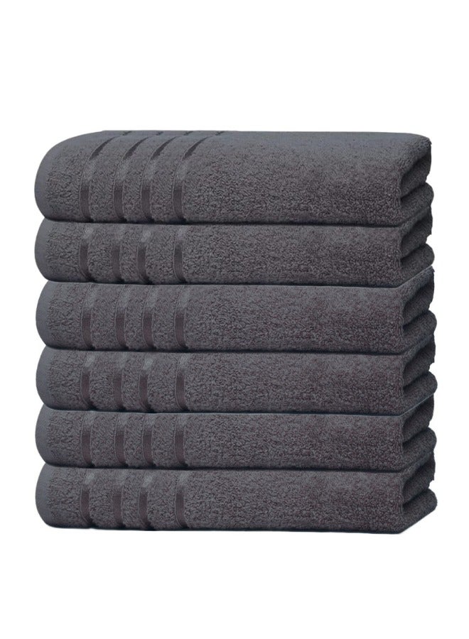 Pack of 6 Premium Bath Sheet 85 x 145 cm 500 GSM 100% Cotton Highly Absorbent