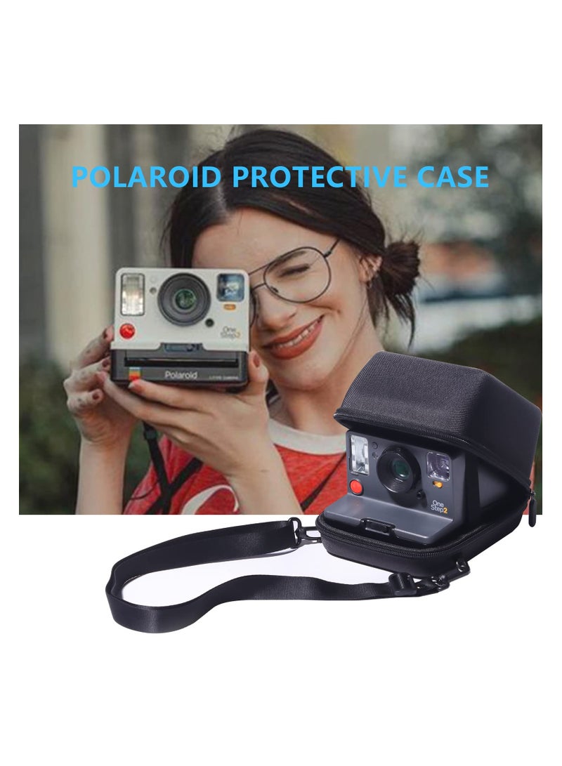 Protective Case for Polaroid OneStep, OneStep+, Now, I-Type Instant Film Camera, Hard Shell Waterproof Camera Bag with Adjustable Shoulder Strap