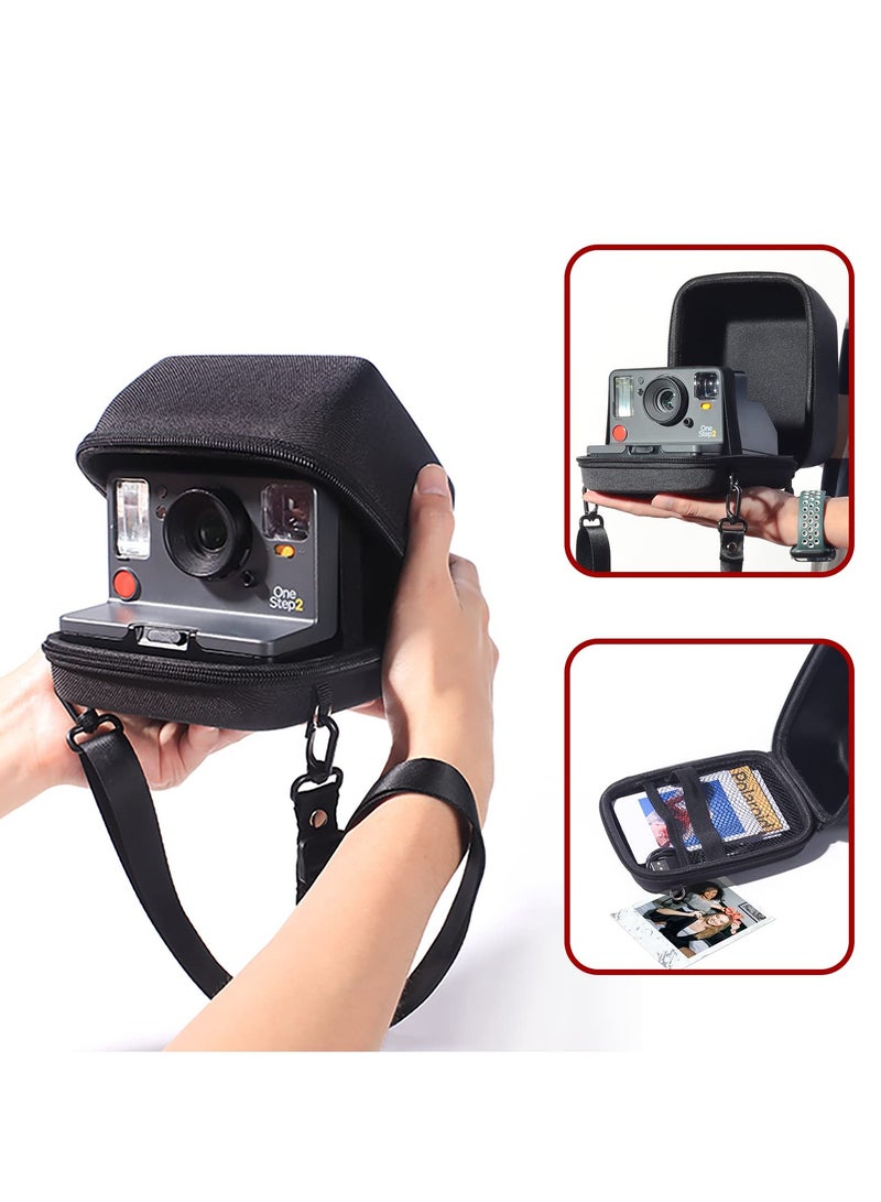 Protective Case for Polaroid OneStep, OneStep+, Now, I-Type Instant Film Camera, Hard Shell Waterproof Camera Bag with Adjustable Shoulder Strap