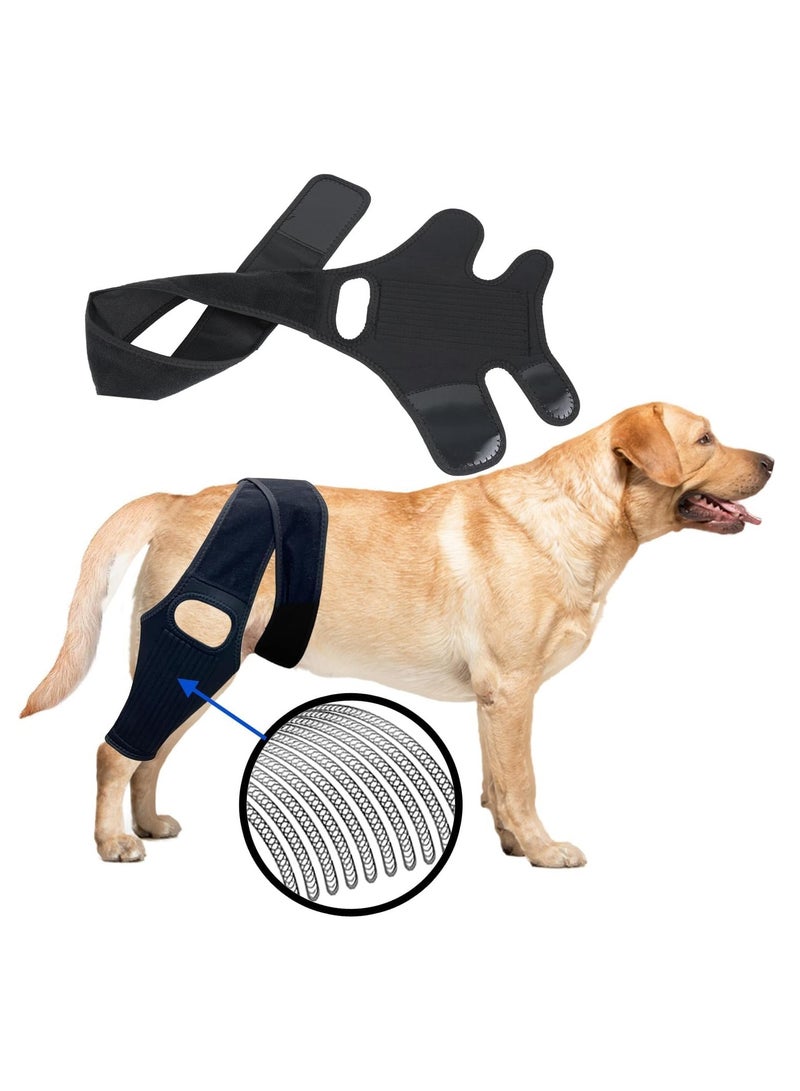 Dog Knee Brace with Side Stabilizers for Dog ACL, Adjustable Canine Shoulder Leg Hip Wraps for Arthritis & Torn CCL, Wound Care & Loss of Stability from Arthritis